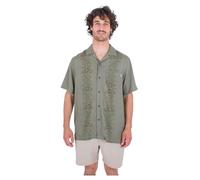 Hurley Camisa de Manga Corta para Hombre - Linen Rincon Camp