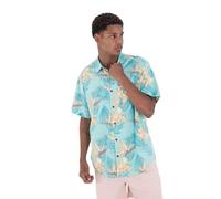 Hurley, Camisa Manga Corta Hombre, OAO Lido Stretch, M, Azul
