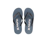 Hurley Chanclas estampadas para hombre, cómodas sandalias de playa, azul/rosa, 1 paquete