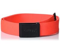 Hurley Cinturones para hombre (paquete de 3), Carmesí brillante, talla única