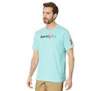 Hurley Evd 25th S1 SS Camiseta, Tropical Mist Htr, L para Hombre