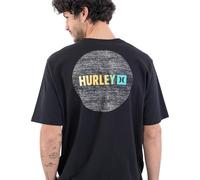 Hurley Evd Circle Gradient SS Camiseta, Negro, M para Hombre