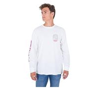 Hurley Evd Clean Lines LS Camiseta, Blanco, M para Hombre