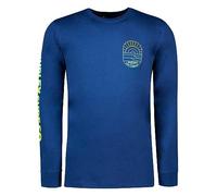 Hurley Evd Clean Lines LS Camiseta, Vacío Azul, XL para Hombre