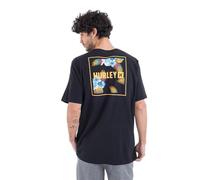 Hurley Evd Four Corners SS Camiseta, Negro, L para Hombre