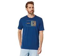 Hurley Evd Halfer Gradient SS Camiseta, Vacío Azul, S para Hombre