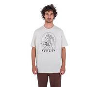 Hurley Evd Laid to Rest SS Camiseta, Crema, XXL para Hombre