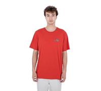 Hurley Evd Oasis of Pleasure SS Camiseta, Aloha Red, M para Hombre