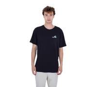 Hurley Evd Oasis of Pleasure SS Camiseta, Negro, S para Hombre