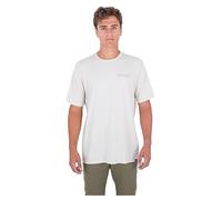 Hurley Evd Tiger Palm SS Camiseta, Crema, S para Hombre