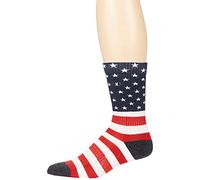 Hurley Extended Terry Crew Socks 1-Pack Blue/Red/White US Men's 10-13