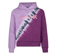 Hurley Girls' One and Only Pullover Hoodie, Arctic Pink/Magenta, 4