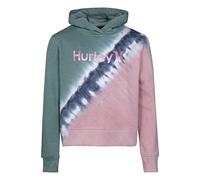 Hurley Girls' One and Only Pullover Hoodie, Coral/Sage, L