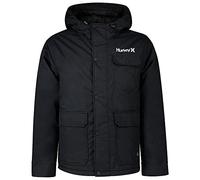 Hurley Hombre Chaqueta, Abrigo covert, Newprint Or Black/Wht, M