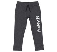 Hurley Hrlb Naturals Fleece Pant Pantalones, Boys, Black Heather 8, XL (163-175 cm/13-15 Years)