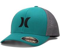 Hurley Laguna Icon - Gorra de camionero ajustada de malla para hombre, Verde (Neptune Green), Large/X-Large