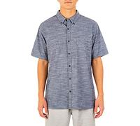 Hurley M One&Only 2.0 Woven S/S Camisas, Hombre, Black, S
