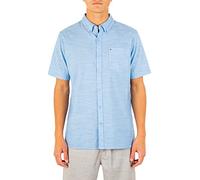Hurley M One&Only 2.0 Woven S/S Camisas, Hombre, Blue Ox, XXL