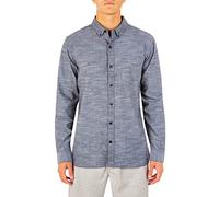 Hurley M One&Only Woven L/S Camisas, Hombre, Black, M