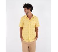 Hurley Men's Short-Sleeved Shirt - Printing Press Coconut
