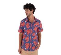 Hurley Men's Short-Sleeved Shirt - Printing Press Coral