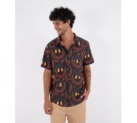 Hurley Men's Short-Sleeved Shirt - Printing Press Happy Face