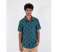 Hurley Men's Short-Sleeved Shirt - Printing Press Palm
