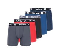 Hurley Men's Standard 5 Pack Stretch Boxer Briefs, Wildfire Combo
