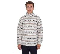 Hurley Mesa Windchill-Cremallera de 1/4 Suéter sin Botones, Crema, S para Hombre