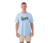 Hurley Naturally Stoked Camiseta, Azul, S Men's