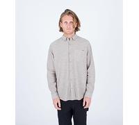 Hurley O&o Stretch LS Camisa, Verde Oliva, S para Hombre