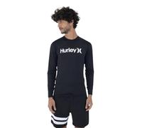 Hurley OAO Quickdry Rashguard LS Camisa de protección de Sarpullido, Negro, S para Hombre