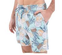 Hurley Phantom Naturals Cannonball Volley 17" Pantalones Cortos, Niebla Tropical, S para Hombre