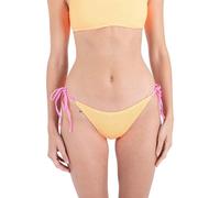 Hurley Parte Inferior de Bikini para Mujer, Color Liso, Fruncido moderado, Lazo Lateral