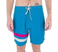 Hurley Phantom Block Party 18' Pantalones Cortos, Tornado Verde Azulado, W30 para Hombre