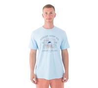 Hurley Poison and Palapas Slub Camiseta, Azul, XXL Men's