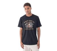 Hurley Poison and Palapas Slub Camiseta, Negro, M Men's