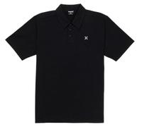 Hurley, Polo Manga Corta Hombre, Icon Slub, XXL, Negro
