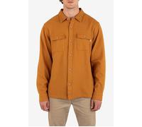 Hurley Santa Cruz Twill Flannel Long Sleeve Earthstone Talla: M | Camisas Casuales Outlet | Hombre | Marrón