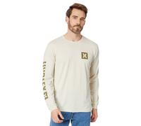Hurley The Box Long Sleeve T-Shirt Camiseta, Bone, S de los Hombres