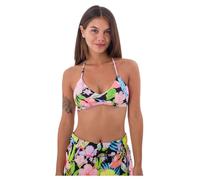 Hurley Top de Bikini Ajustable Sunset District Parte Superior, Negro, XS para Mujer