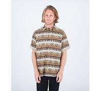 Hurley Una y única Lido Stretch SS Camisa, Caqui, M para Hombre