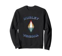 Hurley Virginia Vintage Pine Tree Graphic Retro 80s Outdoor Sudadera