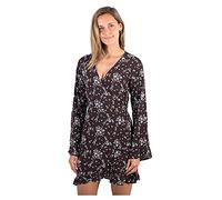 Hurley W Long Sleeve Wrap Dress