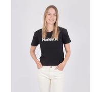 Hurley W Oceancare O&o Tee, T Shirt Mujer, Preta (Black), S