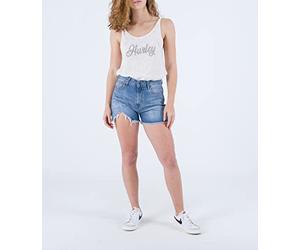 Hurley W Oceancare, Pantalón Corto Clásico, Denim22, 24 para Mujer
