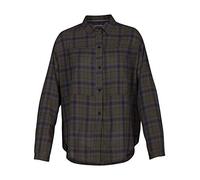 Hurley W Wilson Plaid Dolman L/S Camisas, Mujer, Medium Olive, L