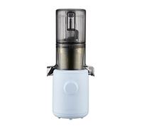 Hurom H310A - Exprimidor eléctrico para frutas y verduras, exprimidor en frío, máquina de helados, motor silencioso, limpieza rápida y fácil, alto rendimiento, sin bisfenol A, color azul cielo