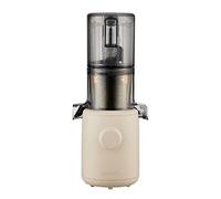 Hurom H310A - Exprimidor eléctrico para frutas y verduras, exprimidor en frío, máquina de helados, motor silencioso, limpieza rápida y fácil, alto rendimiento, sin bisfenol A, color beis