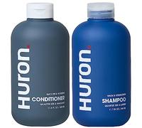 Huron Champú y acondicionador para hombres, aroma limpio y vigorizante, champú y acondicionador hidratante y nutritivo para hombres, ingredientes veganos y libres de crueldad animal